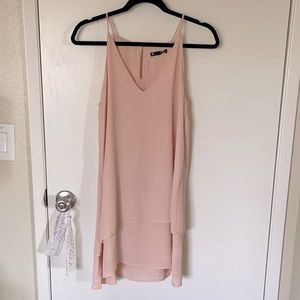 Krisa blush pink swing dress